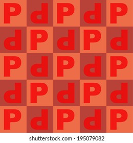 Seamless Alphabet Pattern