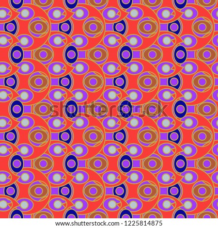 Seamless amazing abstract background multicolored circle magian.