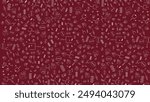 Seamless American Football Pattern with Sports Icons on Burgundy Background