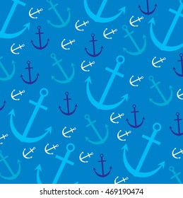 Seamless anchor pattern in vector format.