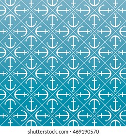Seamless anchor pattern in vector format.