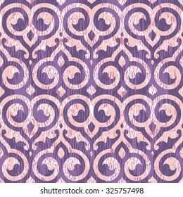 Seamless Ancient Arabic Abstract Flower and Leaf Surface Design Background Pattern