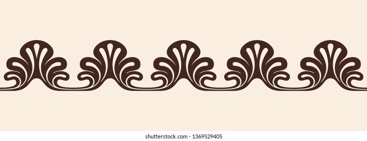 Seamless ancient greek ornament isolated on beige.