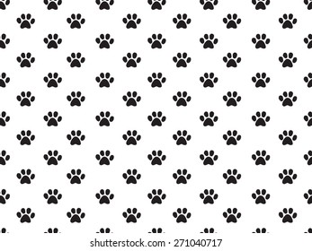 seamless animal footprint pattern