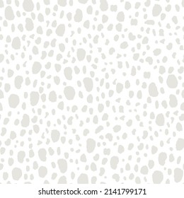 Seamless animal hand drawn pattern. Wild gray jungle texture. Vector illustration
