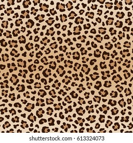 Seamless animal leopard pattern, vector