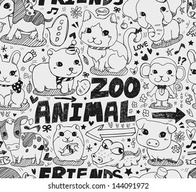 seamless animal pattern
