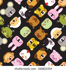 Seamless animal pattern