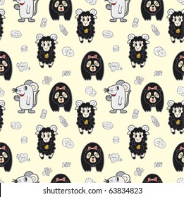 seamless animal pattern