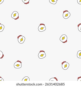 Seamless animal pattern. Idea for fabric, tablecloth pattern, wrapping paper, gift paper. Print ditsy. Motives are scattered randomly. Animal pattern background. cute pattern.