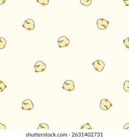 Seamless animal pattern. Idea for fabric, tablecloth pattern, wrapping paper, gift paper. Print ditsy. Motives are scattered randomly. Animal pattern background. cute pattern.