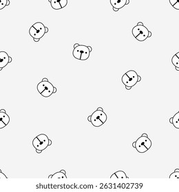 Seamless animal pattern. Idea for fabric, tablecloth pattern, wrapping paper, gift paper. Print ditsy. Motives are scattered randomly. Animal pattern background. cute pattern.