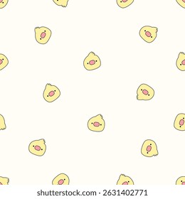 Seamless animal pattern. Idea for fabric, tablecloth pattern, wrapping paper, gift paper. Print ditsy. Motives are scattered randomly. Animal pattern background. cute pattern.