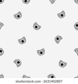Seamless animal pattern. Idea for fabric, tablecloth pattern, wrapping paper, gift paper. Print ditsy. Motives are scattered randomly. Animal pattern background. cute pattern.