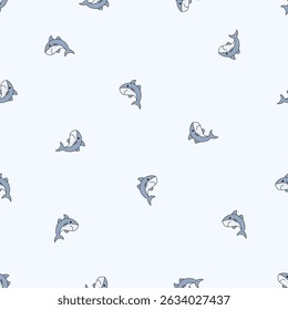 Seamless animal pattern. Idea for fabric, tablecloth pattern, wrapping paper, gift paper. Print ditsy. Motives are scattered randomly. Animal pattern background. cute pattern.

