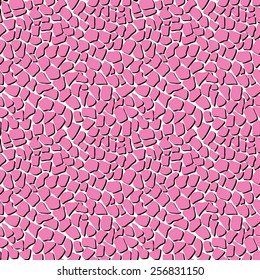 Seamless animal pattern. Pink reptile skin background.