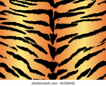 Seamless animal pattern skin fur vector tiger - XXL version in jpeg available in my portfolio