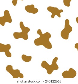 Seamless animal pattern for textile design. Seamless pattern of cow spots. Natural textures.