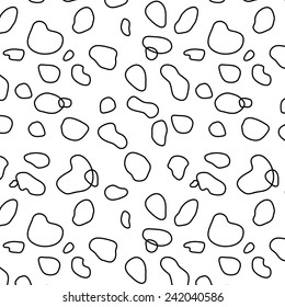 Seamless animal pattern for textile design. Seamless pattern of dalmatian spots. Natural textures.