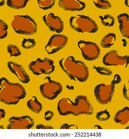 Seamless animal pattern for textile design. Seamless pattern of jaguar spots. Natural textures.