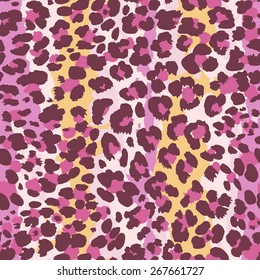 Seamless animal pattern for textile design / Vector illustration