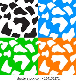 Seamless animal patterns skin fur. Vector illustration