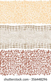 Seamless animal skin horizontal pattern
