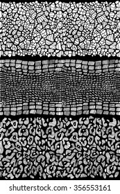 Seamless animal skin horizontal pattern