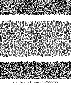 Seamless animal skin horizontal pattern