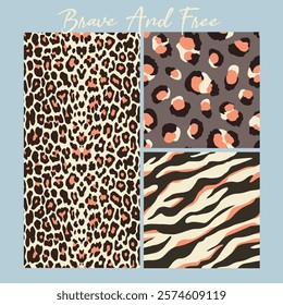 seamless animal skin pattern .