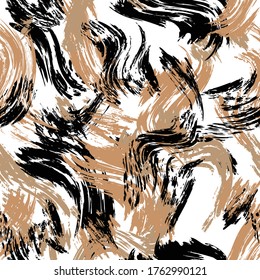 Seamless animal skin pattern design.Liquid effect.Leopard pattern, jaguar pattern, animal fur.
