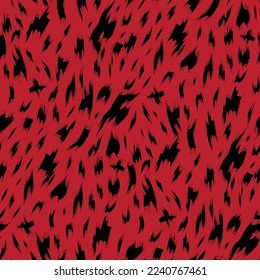 seamless animal skin pattern on Red background