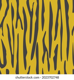 Seamless animal skin pattern. Striped tiger skin texture background for fashion, print, wallpaper and fabric. Vector and illustration design.