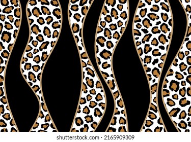 Seamless animal skin pattern. Vector Illustration.