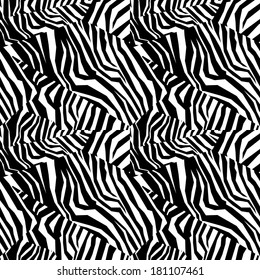 Seamless  animal skin texture of zebra