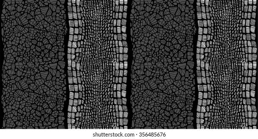 Seamless animal skin vertical strip pattern