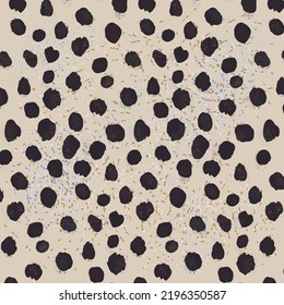 Seamless animal vector pattern. Cheetah skin print