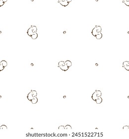 seamless animalistic pattern with  lambs, stylized images, vector