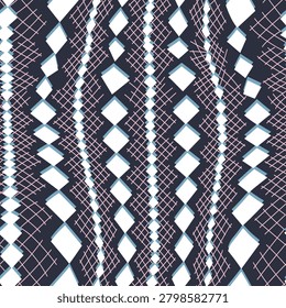 seamless Annie argyle pattern on navy background