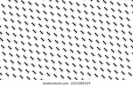 Seamless Ant Motifs Pattern for Ornate, Decoration, or Background, Animal Print Series Can used for Wallpaper, Carpet Pattern, Textile, Fabric, Paper, Wrapping, Plastic, ect. Vector Illustration