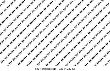 Seamless Ant Motifs Pattern for Ornate, Decoration, or Background, Animal Print Series Can used for Wallpaper, Carpet Pattern, Textile, Fabric, Paper, Wrapping, Plastic, ect. Vector Illustration