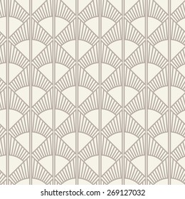 Seamless Anthracite Gray Art Deco Sun Rays Pattern Vector