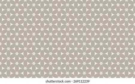 Seamless anthracite gray floral pattern vector