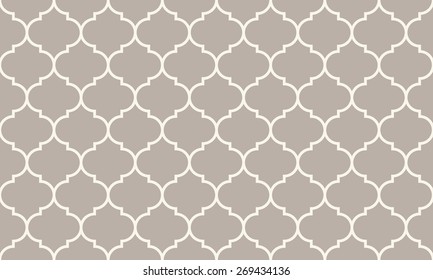 Seamless anthracite gray wide moroccan pattern vector