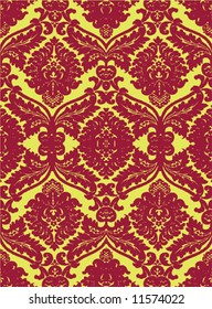 Seamless antique background image - tileable and vector