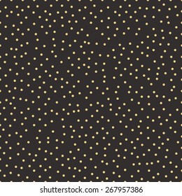 Seamless antique palette chaotic tileable polka dot pattern vector