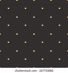 Seamless antique palette hearts pattern vector