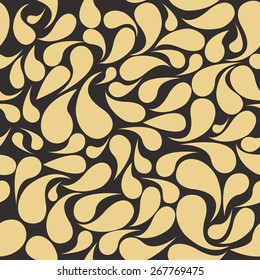 Seamless Antique Palette Vintage Simple Paisley Pattern Vector