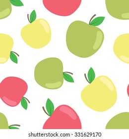 Seamless apple background.  Can be used for wallpaper, web page background, surface textures.