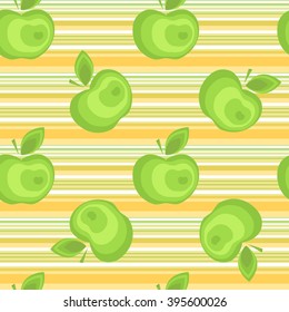 Seamless apple background vector pattern for advertising, design, web, tissue, packaging